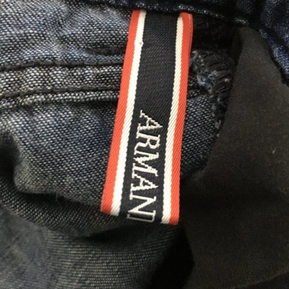 Armani Jeans Men's Dark Wash Bootcut Jeans Sz. 31 - Picture 8 of 12